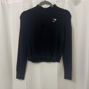 Gymshark Black Women's Cropped Crewneck